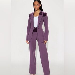 Elegant Purple/Plum Women's Suit Set